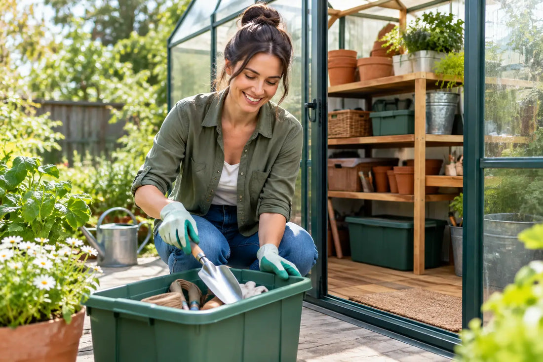 12 Home Greenhouse Storage Ideas That Work