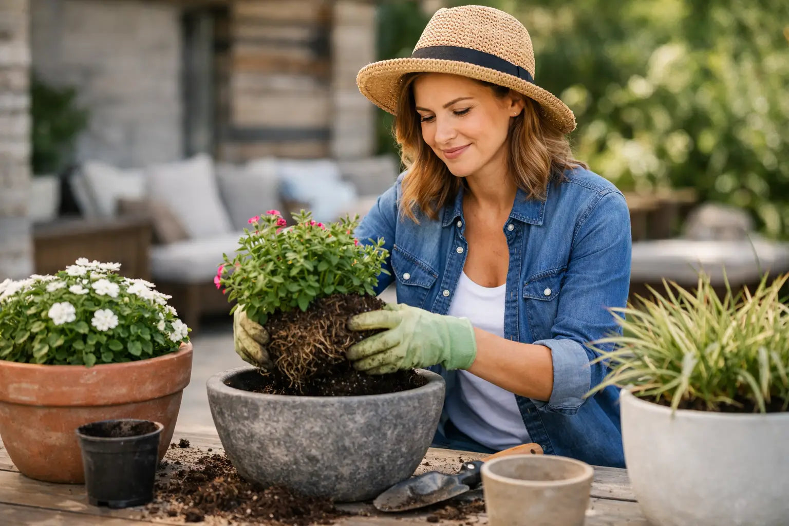 When Should Patio Planters Be Repotted?