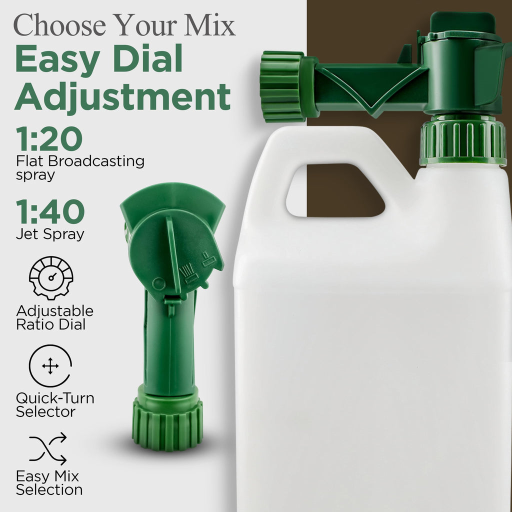 Garden Hose Sprayer 64oz (2-Pack) | Refillable Fertilizer, Pesticide & Car Wash sprayer