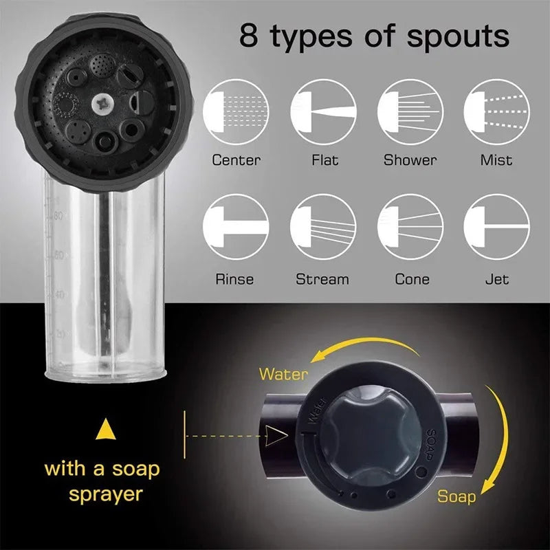 8 spout settings for sprayer gun