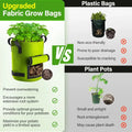 5/10Gallon Felt Plant Grow Bags Nonwoven Fabric Garden Potato Pot Greenhouse Vegetable Growing Bags Moisturizing Vertical Tools