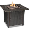 30" Gas Outdoor Fire Pit Table with Resin Mantel