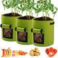 5/10Gallon Felt Plant Grow Bags Nonwoven Fabric Garden Potato Pot Greenhouse Vegetable Growing Bags Moisturizing Vertical Tools