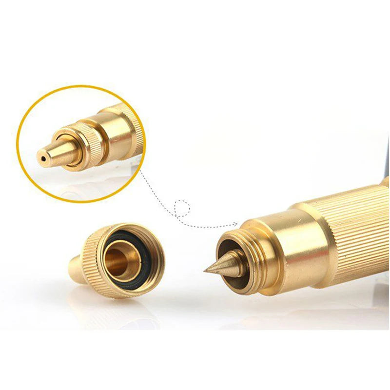 Watering gun for garden nozzle tips