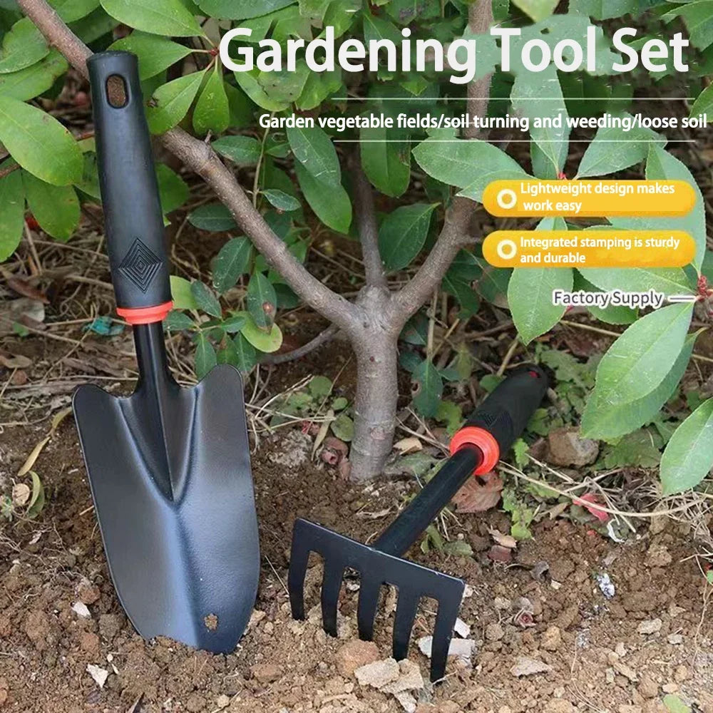 Wide Shovel and Rake