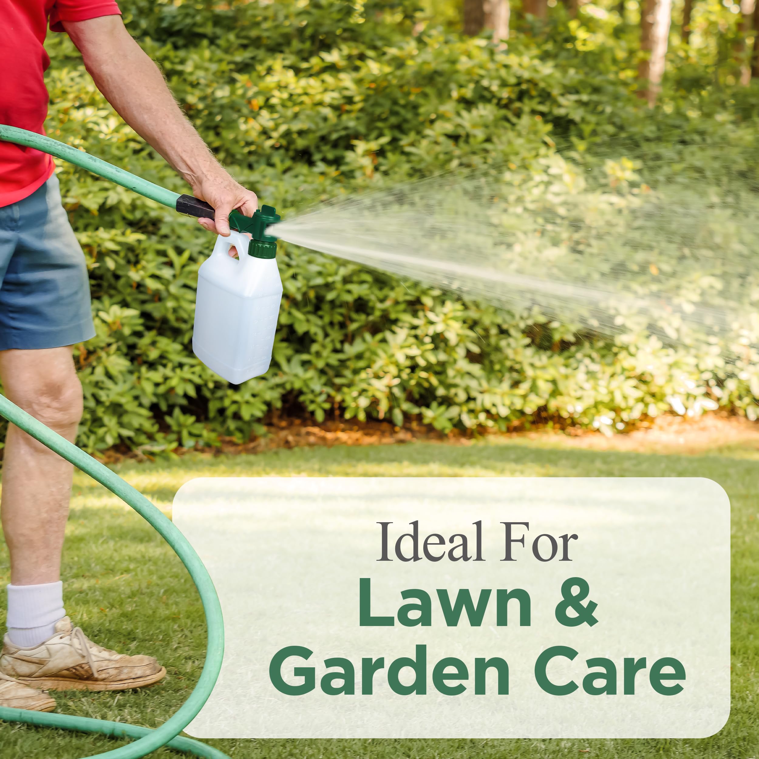Garden Hose Sprayer 64oz (2-Pack) | Refillable Fertilizer, Pesticide & Car Wash sprayer