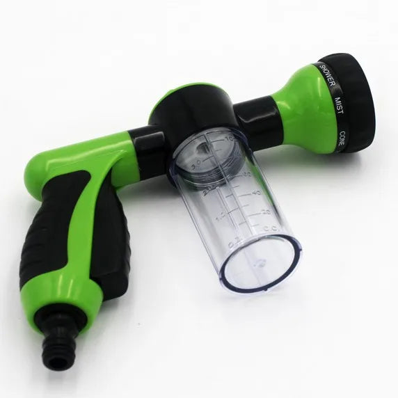 green hose-end water gun 